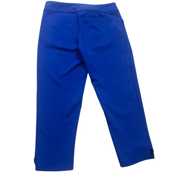 Modern Fit Torie Capri Pants Size 4 Cobalt Blue Career Office Casual Dressy Crop - Picture 6 of 9